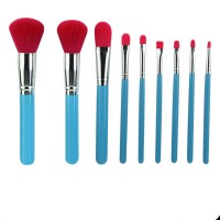 9PCS Professional Women Sexy Cosmetic Makeup Brush Blusher Eye Shadow Brushes Set Kit Blue